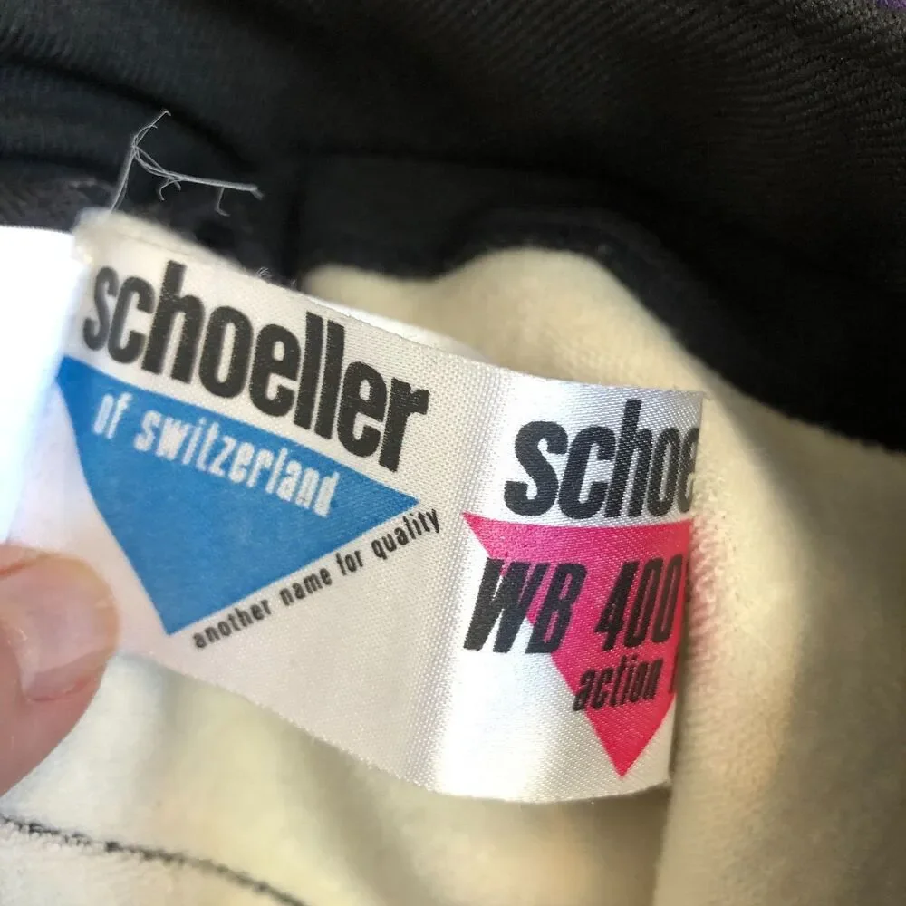 Schoeller Nils Classic Purple High Waist Fleece‎ Lined Stirrup Ski Pants Sz 10R - Picture 5 of 15